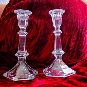 Crystal candlesticks